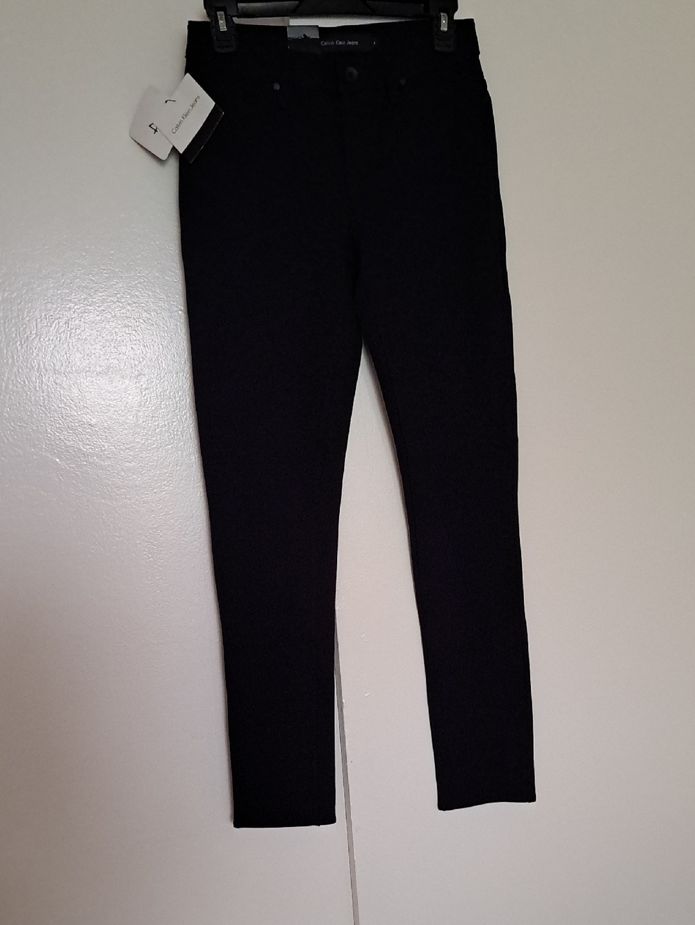 Calvin Klein Solid Black Slim Fit Jeans